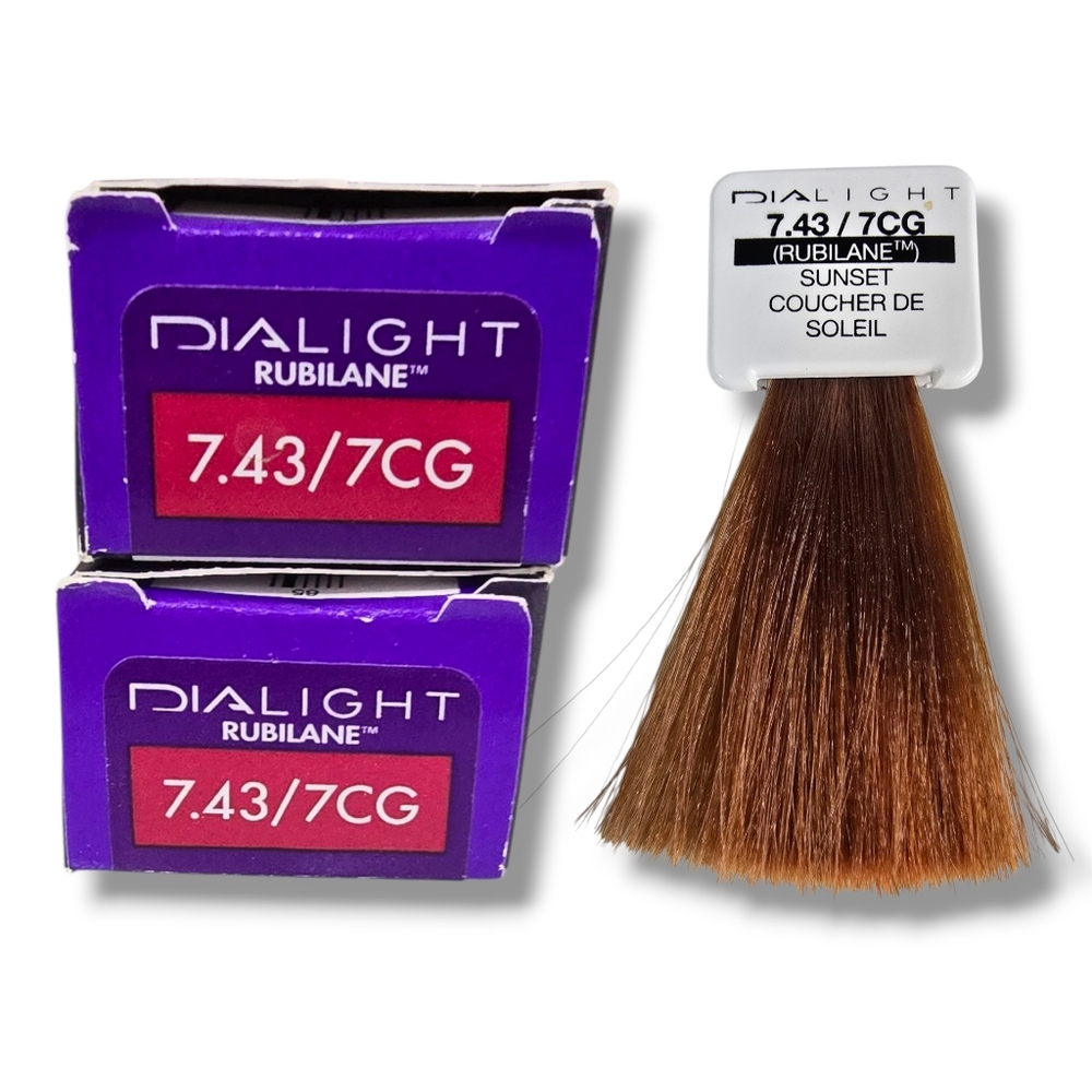 L'Oreal Professionnel DIALight 2 Tubes Ammonia-Free 7.43/7CG Sunset